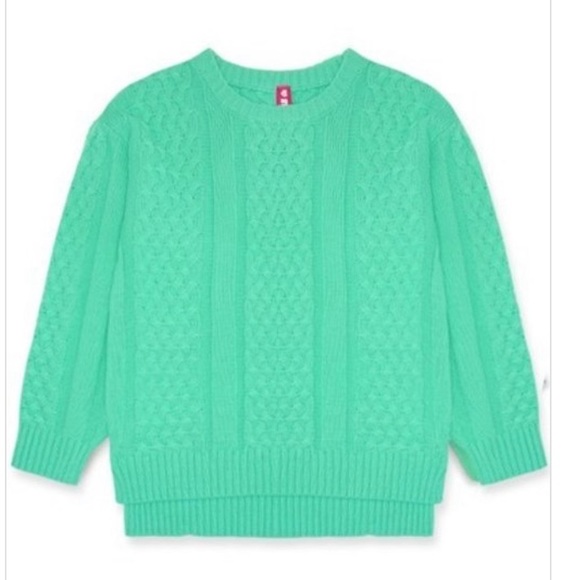 Girl's Chunky Knit Pullover Sweater - Picture 2 of 3